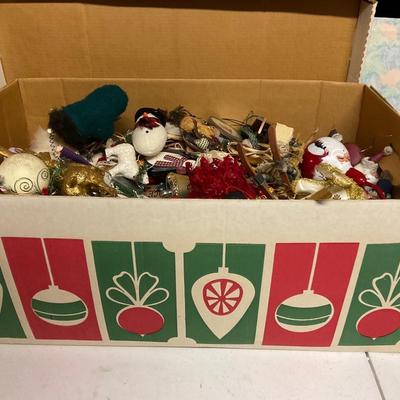 Large Christmas Box Of Ornaments