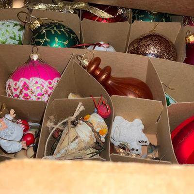 Large Christmas Box Of Ornaments