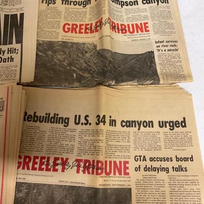 Historical News From Greeley Tribune And 1976 Calendar