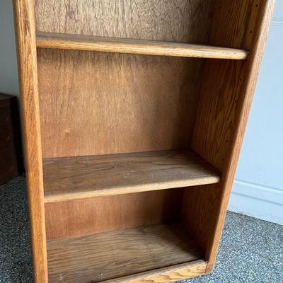 Retro 4 Shelf Wooden Display Bookcase Cabinet