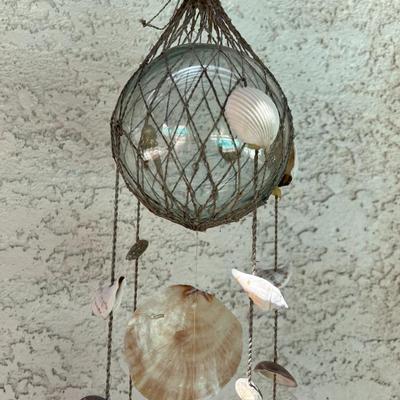Large Glass Various Shaped Shells Outdoor Hanging Wind Chime