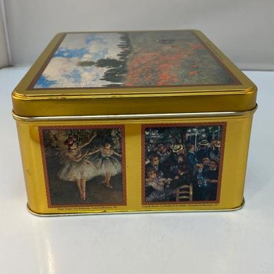 Claude Monet Collector Art Tin with Stationary