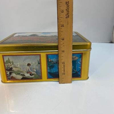 Claude Monet Collector Art Tin with Stationary