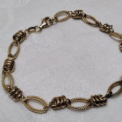 ATIOR 9" Italian Gold Vermeil Bracelet