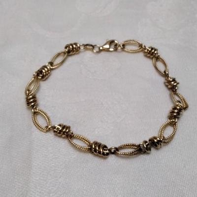ATIOR 9" Italian Gold Vermeil Bracelet