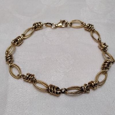 ATIOR 9" Italian Gold Vermeil Bracelet