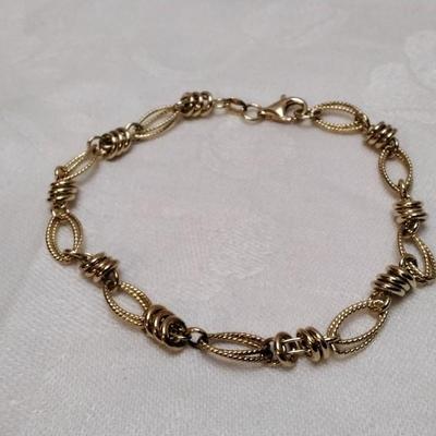 ATIOR 9" Italian Gold Vermeil Bracelet