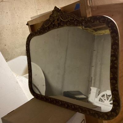 Rose Trim Frame Antique Mirror 28â€x 20â€