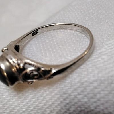 NF Green Enamel 925 Ring Size 8