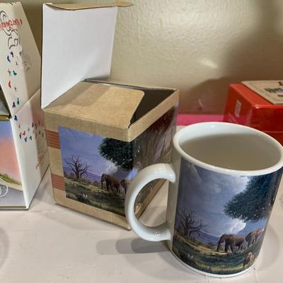 2 DisneyTheme Park Mugs in Boxes Animal Kingdom 25th Anniversary