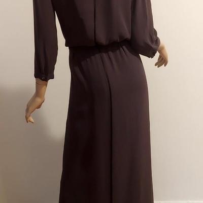 Haute Couture Marc Jacobs Silk Maxi Dress Gold Front Chain Front Tie Harrods London