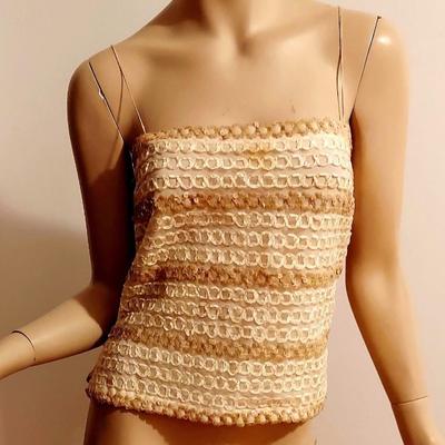 Vtg 1950's 2pc Ribbon Jacket/Top Ensemble Harry Acton for Party Collectibles