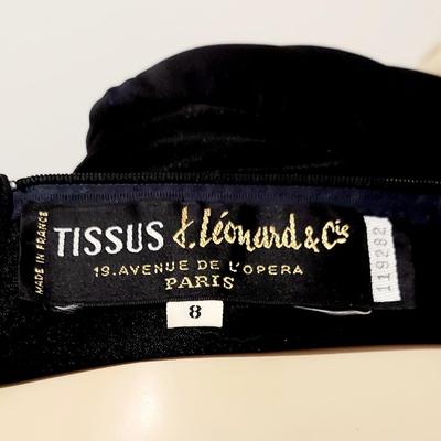 Vtg Rare Numbered 1970s Leonard de Cie Mxi dress Avenue de L'Opera Paris  Made in France