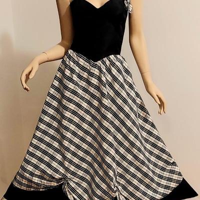 Vtg Gunne Sax Strapless Gown