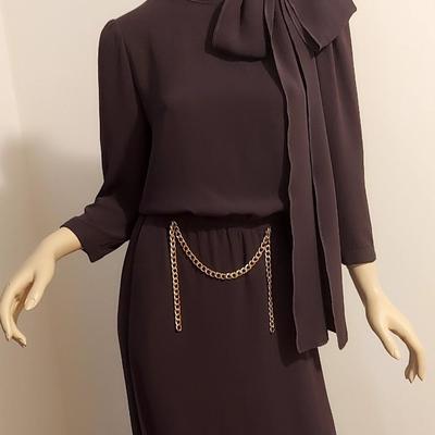 Haute Couture Marc Jacobs Silk Maxi Dress Gold Front Chain Front Tie Harrods London