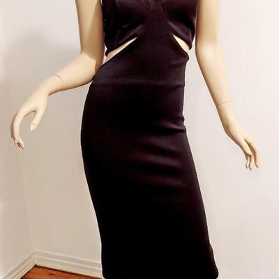 Asos Chain Staps Cut out Bodycon  Maxi Dress . UK-18   US-14