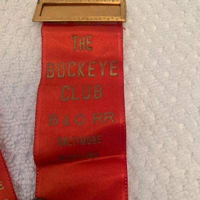 B&O Railroad Buckeye Club & Antique Switchmanâ€™s Ribbon Award Emblem