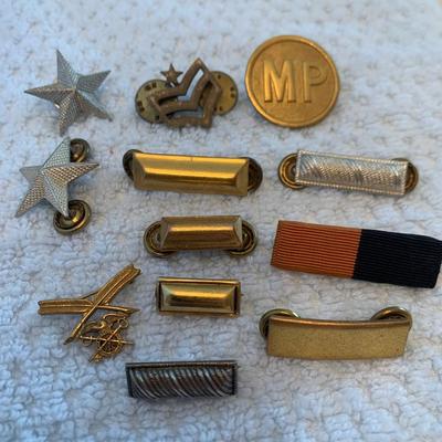 Vintage Military Pins Lot - 109 110 111 112th Infantry Eagles MP