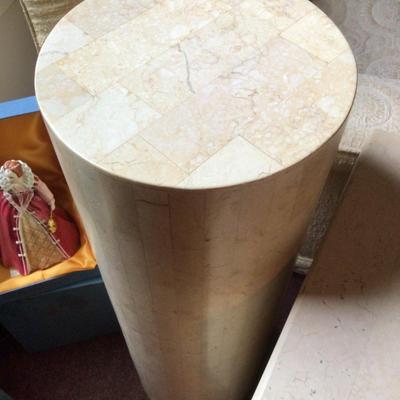 1081 Faux Marble Pedastal Stands