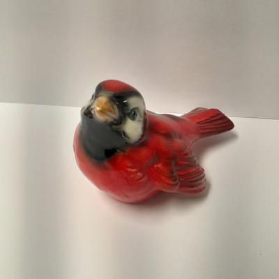 Two Goebel Germany red birds with an apple cinnamon walk Scented candle