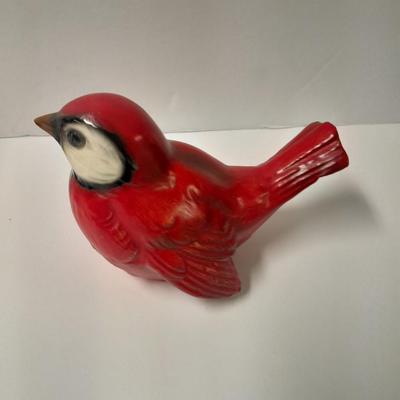 Two Goebel Germany red birds with an apple cinnamon walk Scented candle