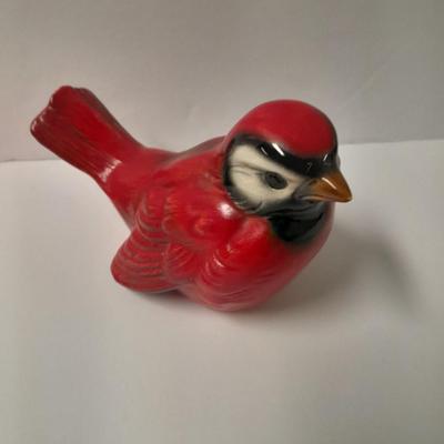 Two Goebel Germany red birds with an apple cinnamon walk Scented candle
