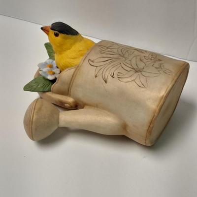 Whodunit? Spring Planting Garden themed Porcelain Bird figures