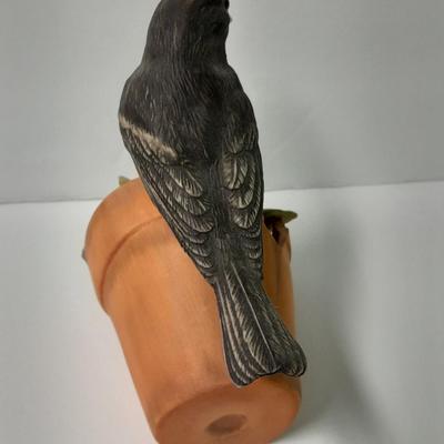 Whodunit? Spring Planting Garden themed Porcelain Bird figures