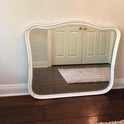 Large (very old) with beveled glass mirror.  Atlas furniture co. by jacques kahn.