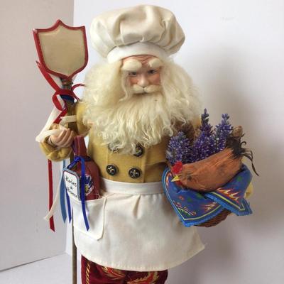 1051 French Santa Chef and Byers Choice Chef