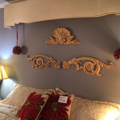 1041 Wooden Floating Headboard & Sleep Number King Bed
