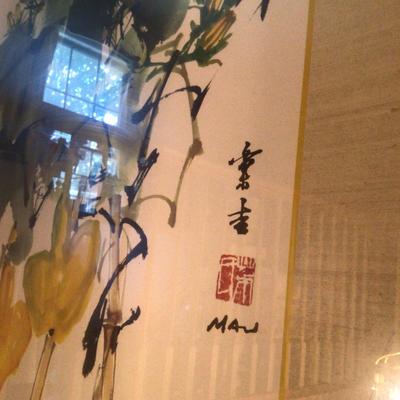 1027 Oriental Framed Art