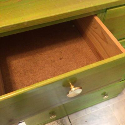 1017 Green Painted Chest of Drawers