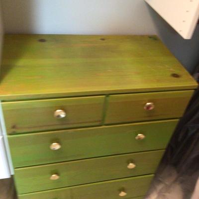 1017 Green Painted Chest of Drawers