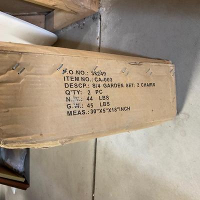 New In Box 2- heavy Chairs.