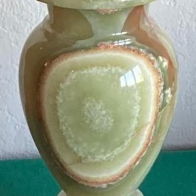 Lidded Agate Vase