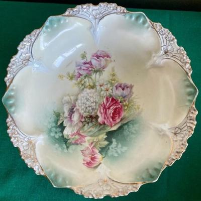 Vintage Floral Bowl RS Prussia