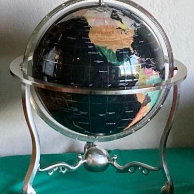 Globe With Metal Base