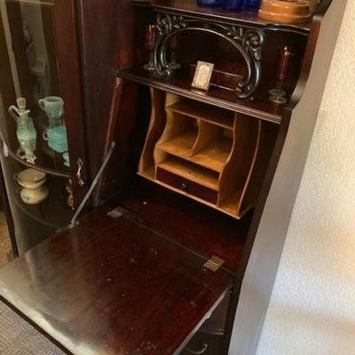 Vintage Curio Cabinet/Secretary