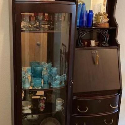 Vintage Curio Cabinet/Secretary