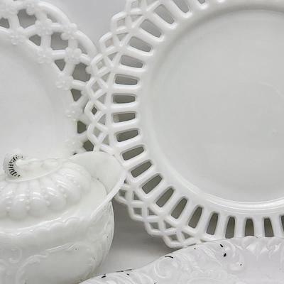 Vintage Milk Glass Lot