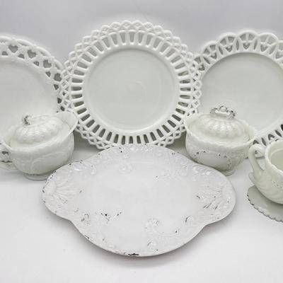Vintage Milk Glass Lot