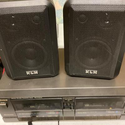 Technics Stereo System With KLH Speakers With Mounting Brackets
