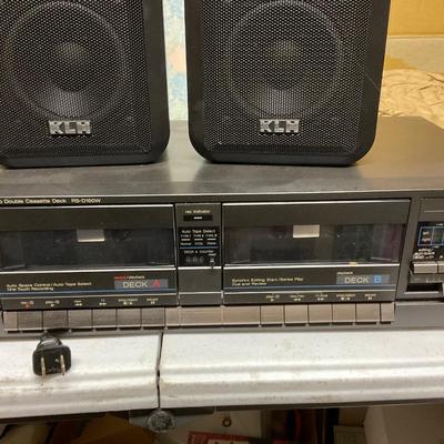 Technics Stereo System With KLH Speakers With Mounting Brackets