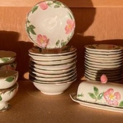 Large Collection Of Franciscan Desert Rose China