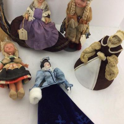 867 Souvenir Doll Lot Corn Husk
