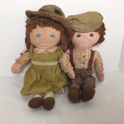 865 Vintage Knickerbocker Girl & Boy Dolls