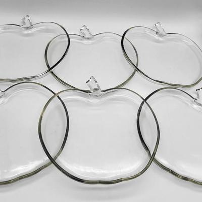 Apple Clear Glass Plate Lot