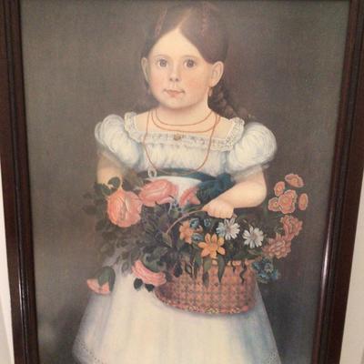 797 Flower Girl Framed Print