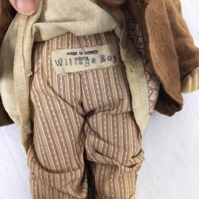 790 Antique Stockinette Russian Boy Doll